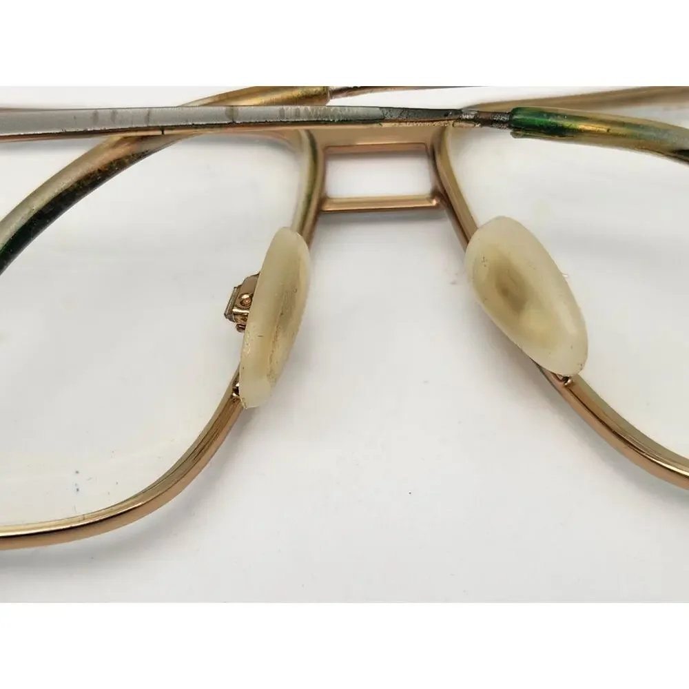Vintage Gucci Aviator Eyeglasses Gold Frames Mens